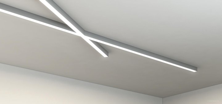 Преимущества использования светильников линейных в натяжном потолке
